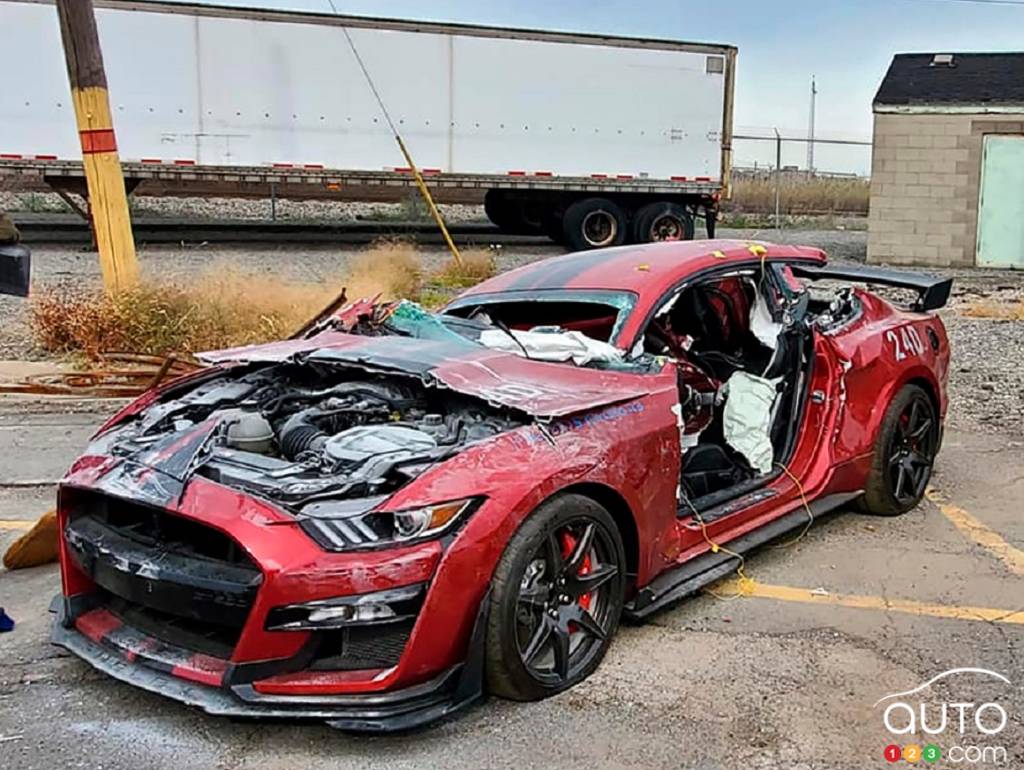 The 2020 Shelby GT500, post-exercise